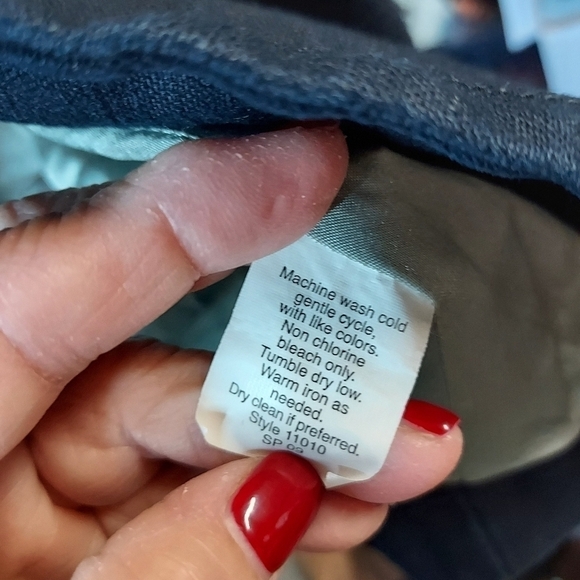 J.Crew ottoman Aubrey swing jacket closes 2 large button at neck lined navy - Picture 4 of 16